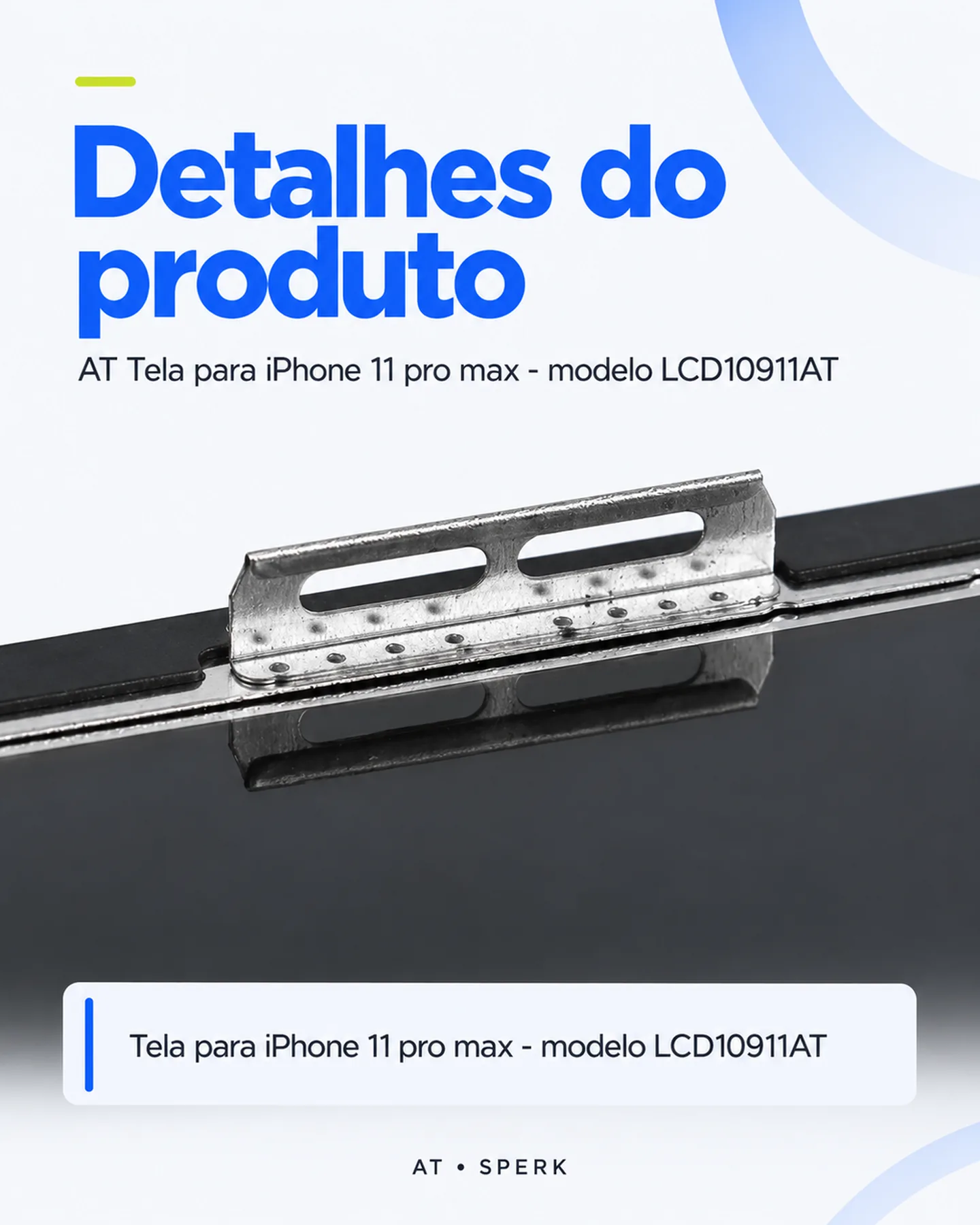 AT Tela para iPhone 11 pro max - modelo LCD10911AT — painel 5