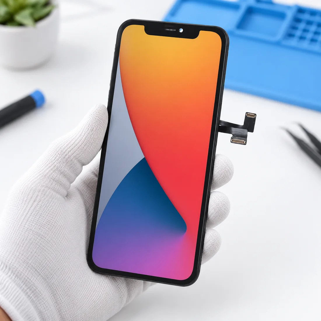 AT Tela para iPhone 11 pro max - modelo LCD10911AT — uso