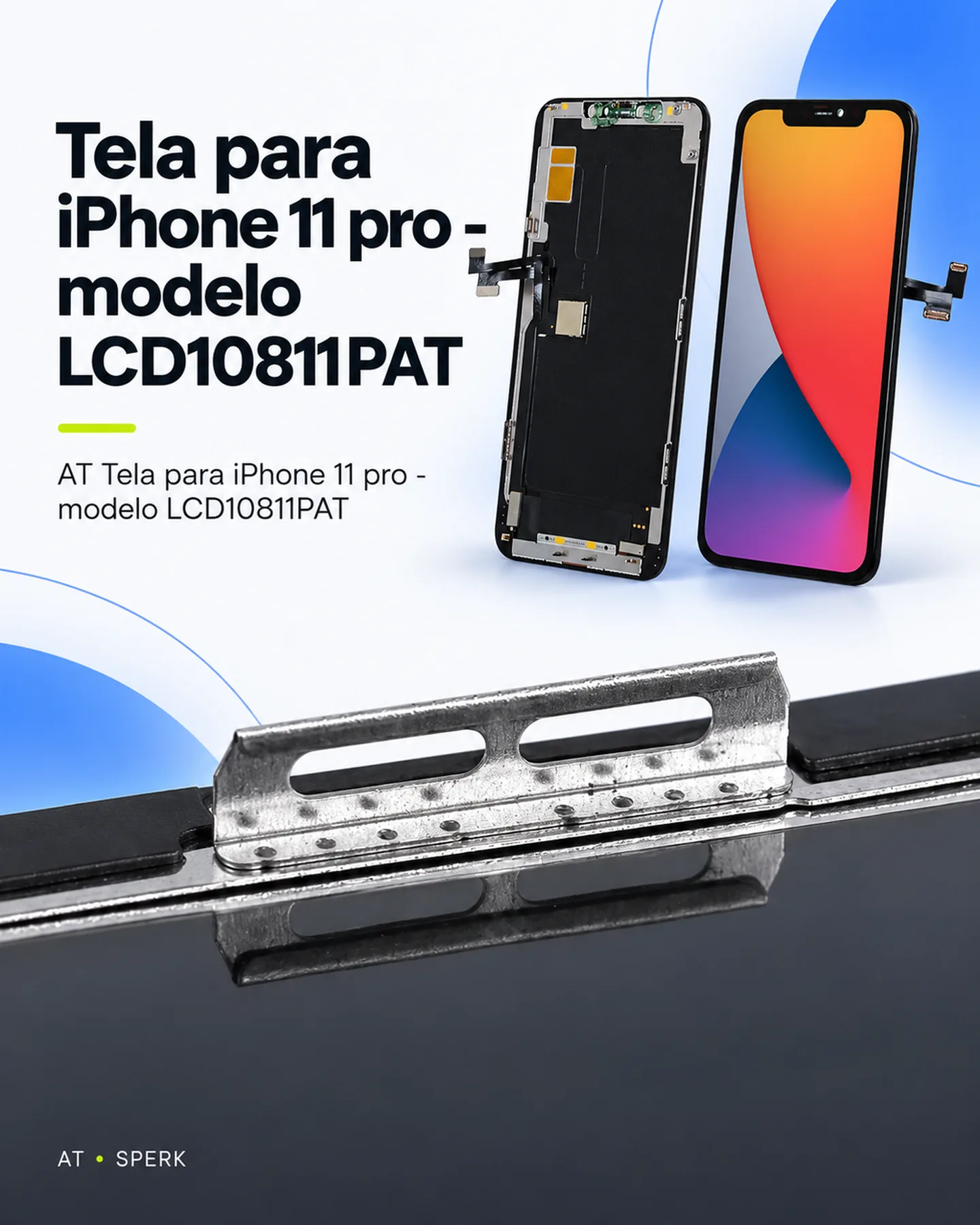 AT Tela para iPhone 11 pro - modelo LCD10811PAT — painel 2