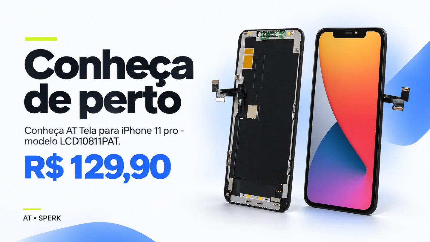 AT Tela para iPhone 11 pro - modelo LCD10811PAT — heroi descricao