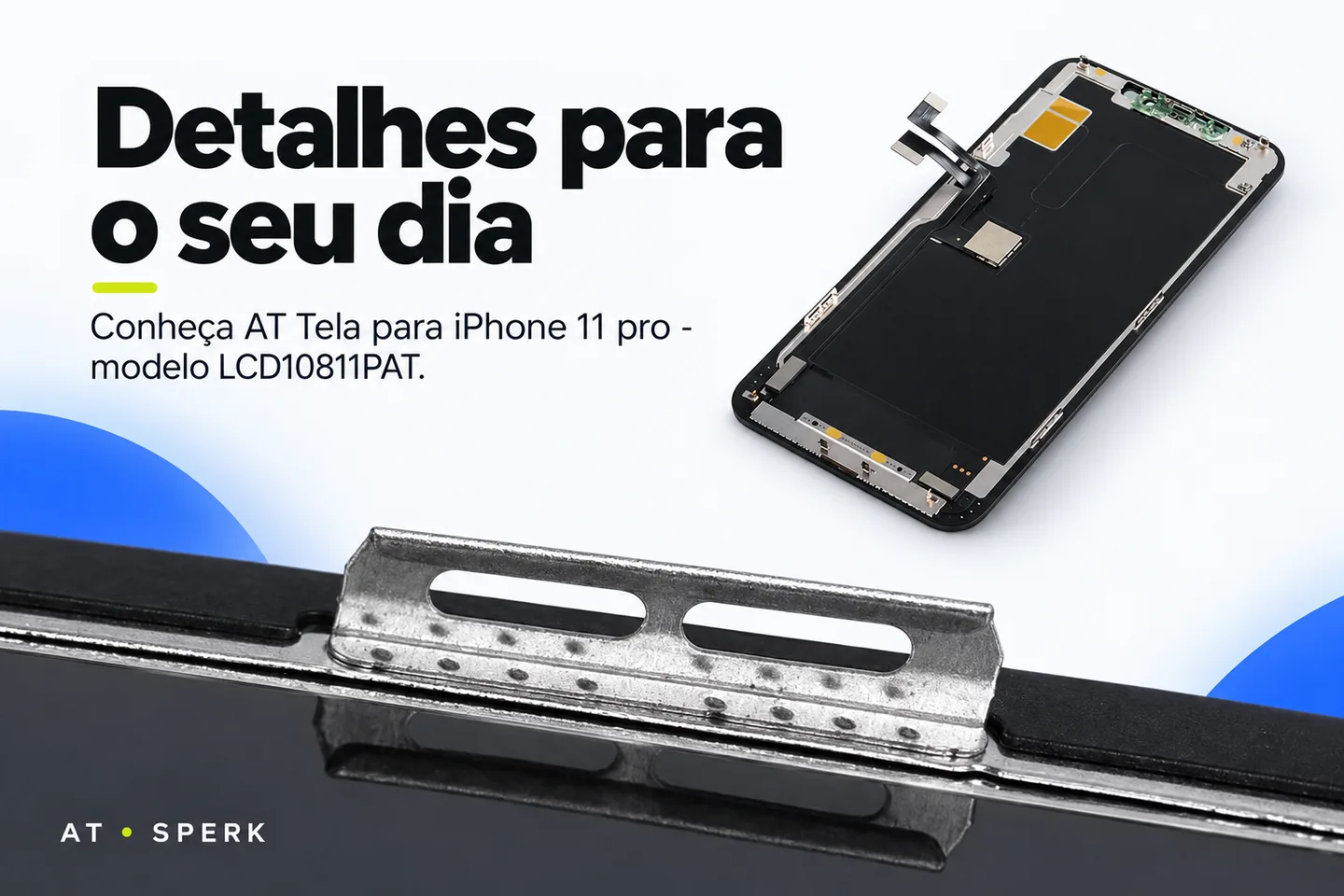 AT Tela para iPhone 11 pro - modelo LCD10811PAT — diferencial uso
