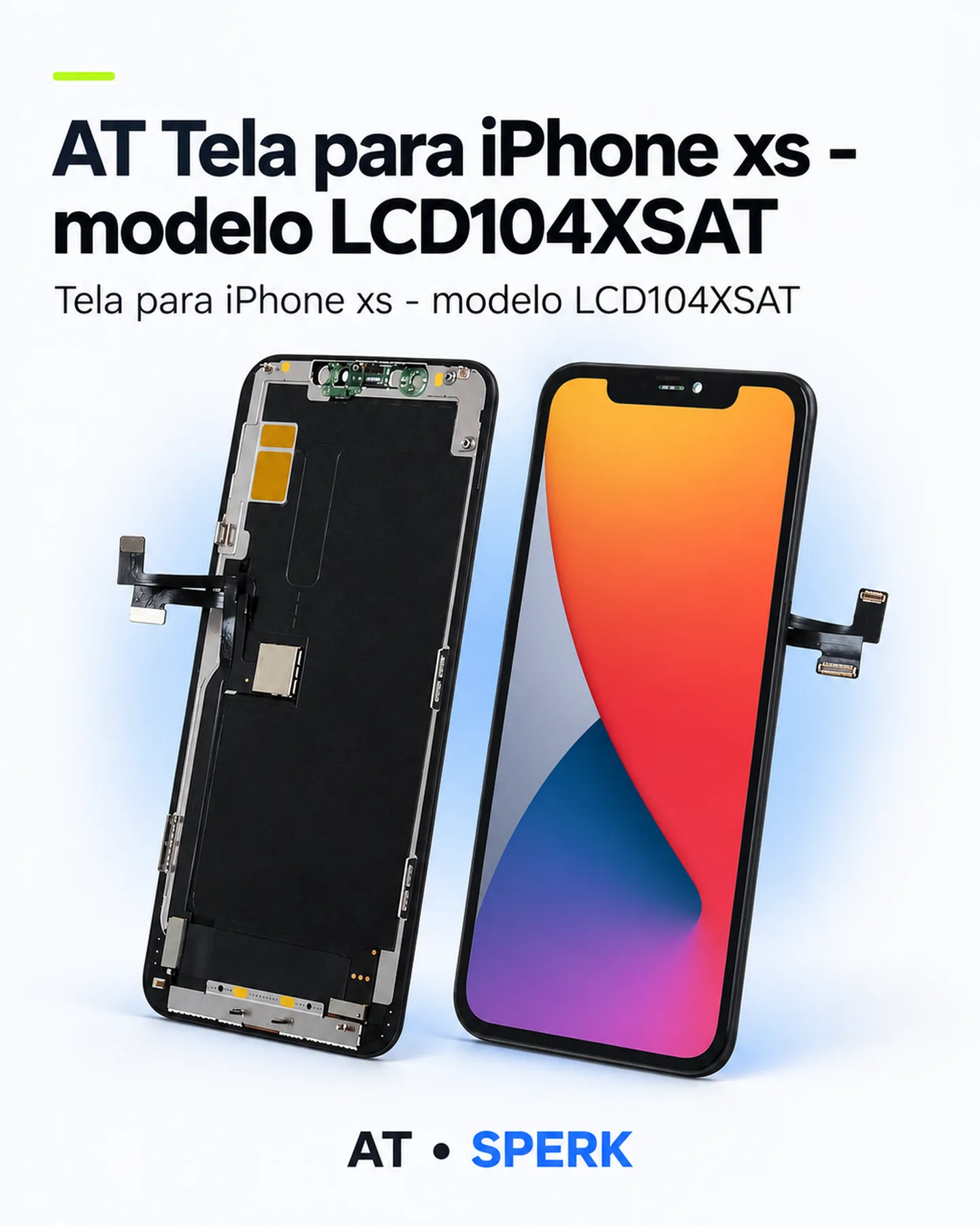 AT Tela para iPhone xs - modelo LCD104XSAT — painel 1
