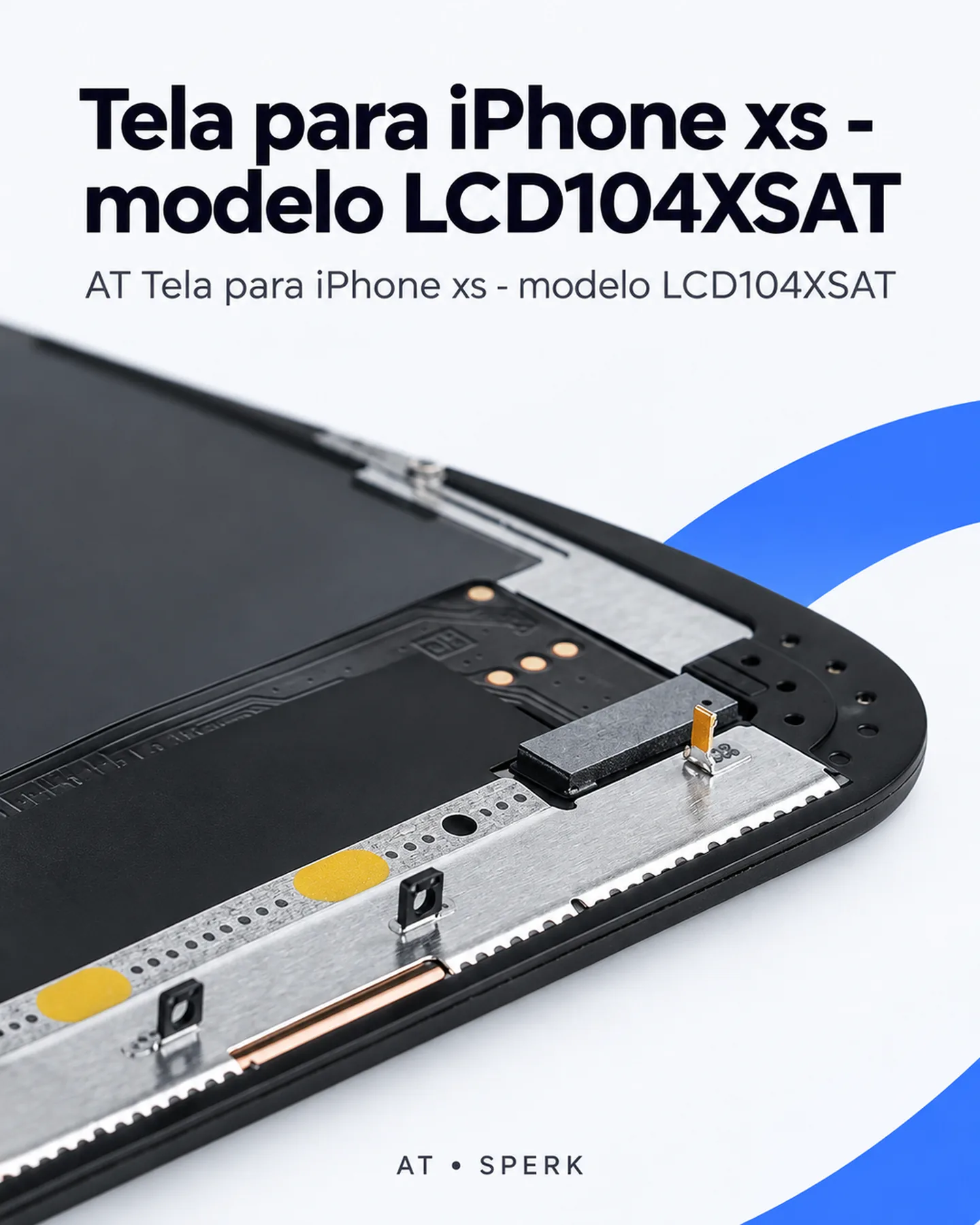 AT Tela para iPhone xs - modelo LCD104XSAT — painel 2