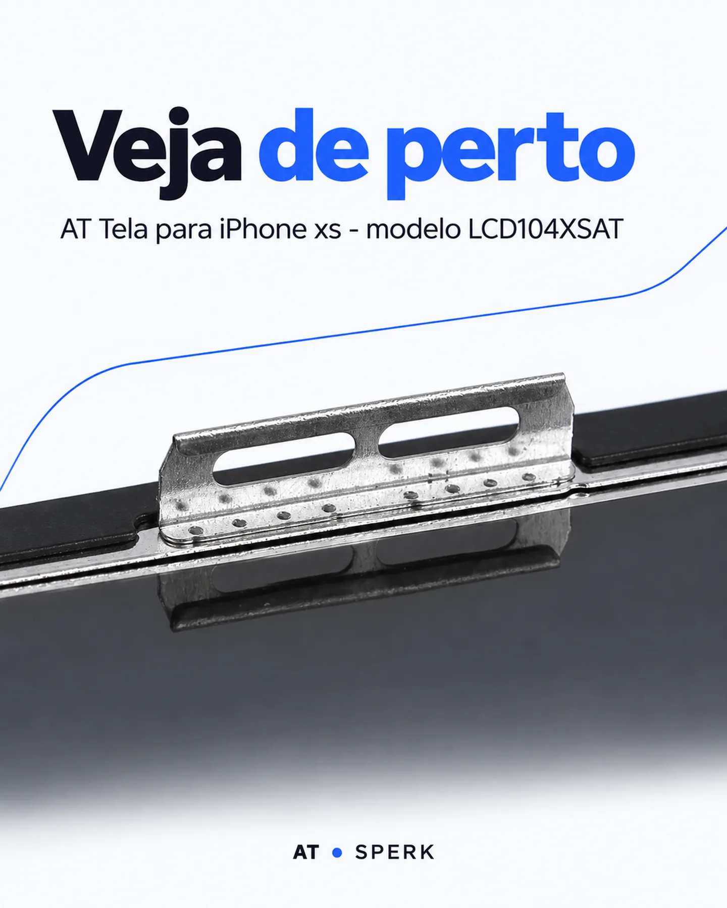 AT Tela para iPhone xs - modelo LCD104XSAT — painel 3
