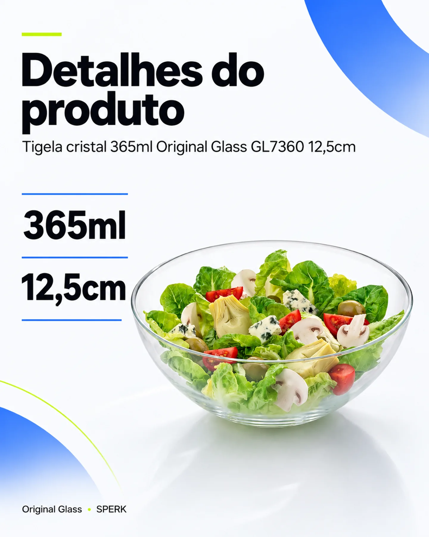 Tigela cristal 365ml Original Glass GL7360 12,5cm — painel 4