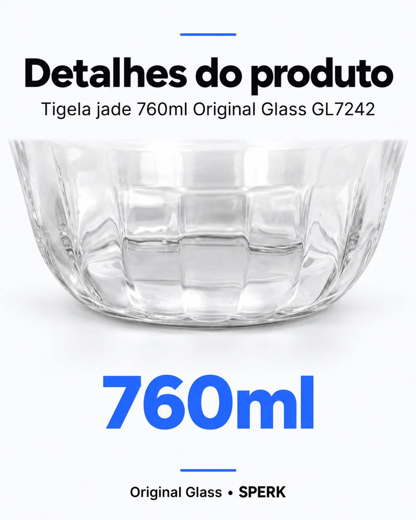 Tigela jade 760ml Original Glass GL7242 — painel 5