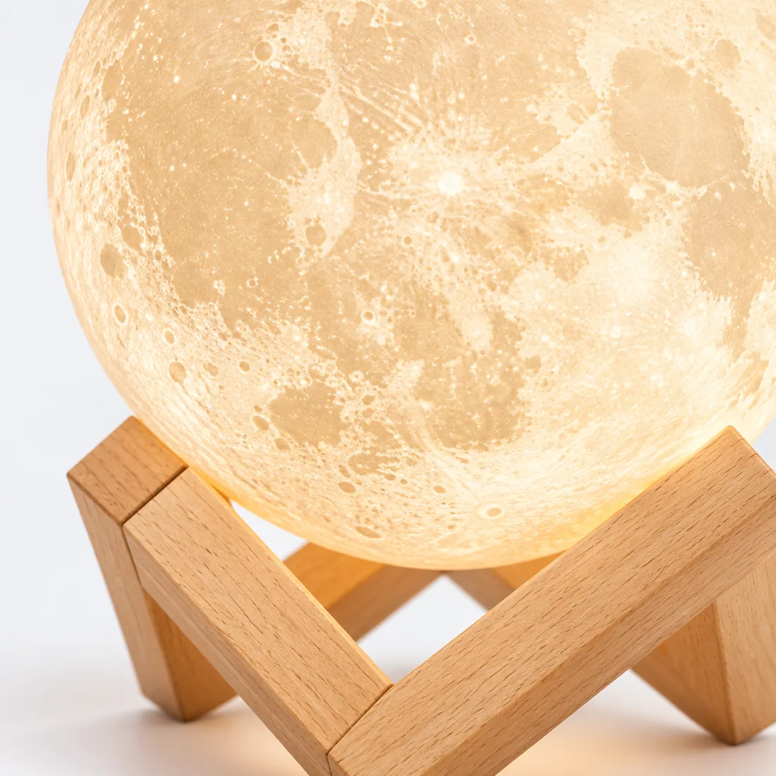 Umidificador aromatizador luminária abajur lua cheia 3D – 880ml — detalhe