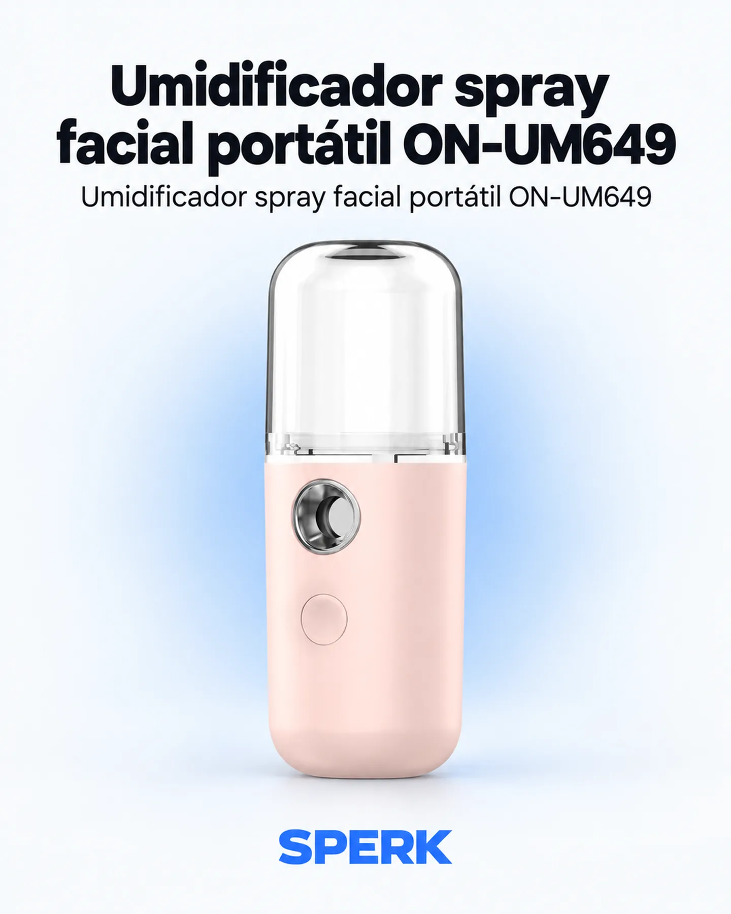 Umidificador spray facial portátil ON-UM649 — painel 1
