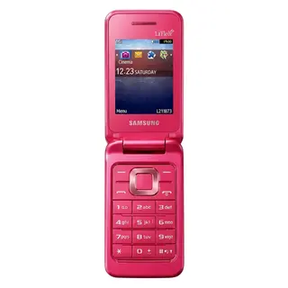 Celular Samsung flip GT-C3520 dual SIM tela 2.4" - vermelho