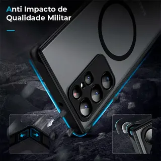 Case compatível com Samsung nanopro fosco MagSafe — foto do produto