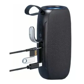 Caixa de som Bluetooth 20W à prova d'água LED RGB KAIDI IPX6 KD-828 — foto do produto