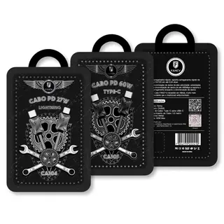 Cabo de dados PD 3.0A metal - 1 metro - Fancy — foto do produto