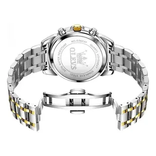 OLEVS relógio masculino original aço quartzo 3675 — foto do produto