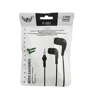 Kit 50 fones de ouvido intra-auricular P2 - Altomex - F-051 — foto do produto
