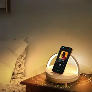 Caixa de som com carregador por indução 15W LED - KAIDI - KNC-8860 — foto do produto