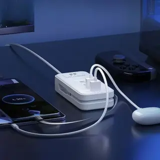 Tomada carregador de celular USB e PD 4 portas — foto do produto