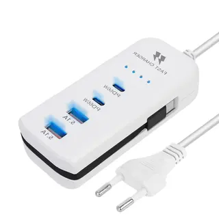 Tomada carregador de celular USB e PD 4 portas — foto do produto