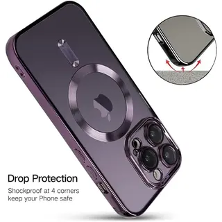 Capa compatível com iPhone 14 pro max com protetor de lente de câmera — foto do produto