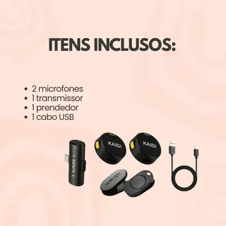 Microfone sem fio lapela duplo anti ruído para iPhone 08 ao 14 Vianova — foto do produto