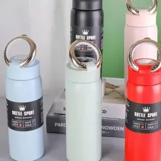 Garrafa térmica inox com termômetro digital 480ml - GDR-0941 — foto do produto