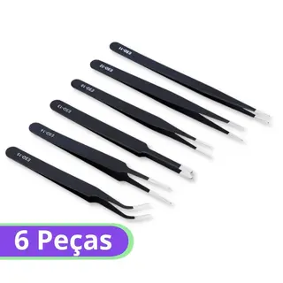 Kit de pinças para manutenção - 6pçs - Exbom - 3357