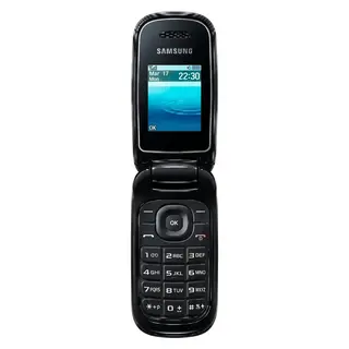 Celular Samsung flip GT-E1272 dual SIM tela 1.77" - preto
