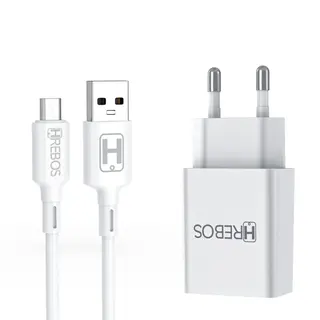 Kit carregador turbo 2.4A com cabo micro USB