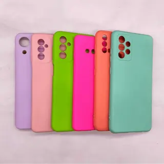 Capinha de silicone colorido interior aveludado cores femininas — foto do produto