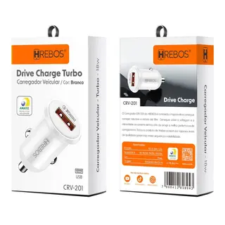 Carregador veicular drive charge turbo Hrebos CRV-201