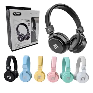 Kit 6 fones de ouvido headphone com fio e microfone - Knup - KP-FN607 — foto do produto