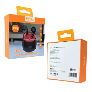 Fone de ouvido Bluetooth 5.1 TWS - KAIDI - KD-771 — foto do produto
