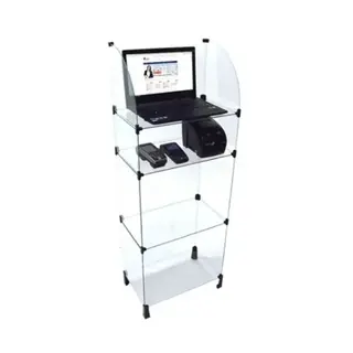 Balcão de vidro 50l x 140A x 30p cm