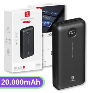 Carregador portátil turbo powerbank 20000mAh PD 22.5W - Fancy - FP02 — foto do produto