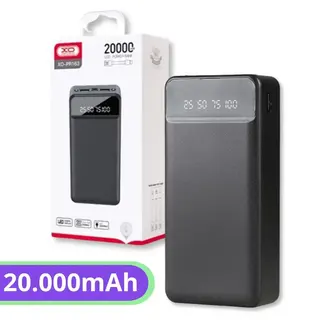 Carregador portátil powerbank 20000mAh 2A - XO-PR163 — foto do produto