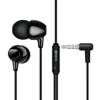 Hrebos Fone de ouvido P2 intra-auricular preto htune 5ª g HS-117 — foto do produto