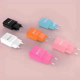 Kit carregador de celular 2.4A USB colorido - Hrebos - HS-390 — foto do produto