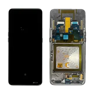 Tela LCD compatível com Samsung Galaxy A80 / A805 com aro preto