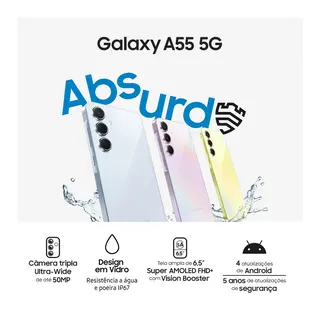 Smartphone Samsung Galaxy A55 5G 128GB 8GB RAM - Versão Nacional — foto do produto