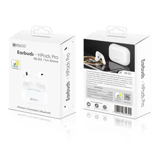 Fone de ouvido Bluetooth earbuds hpods pro Hrebos EB-213