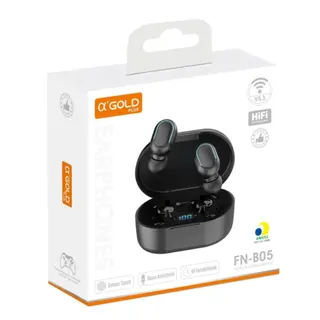Fone de ouvido sem fio com visor e sensor touch FN-B05 a'Gold plus