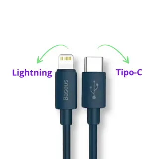 Kit carregador turbo PD 20W super si + cabo Tipo-C Baseus — foto do produto