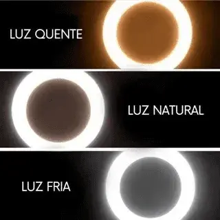 Ring light de mesa iluminador de LED tripé 6 polegadas com suporte — foto do produto