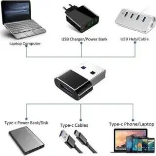 Adaptador OTG USB para Tipo-C - KAIDI - KD-339 — foto do produto