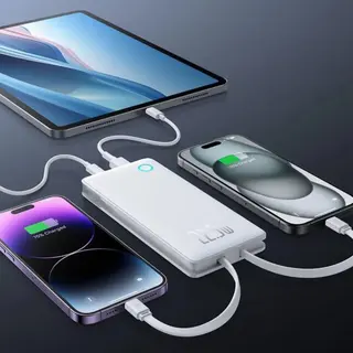 Power bank turbo 22.5W airpow lite 10.000mAh - branco - Baseus — foto do produto