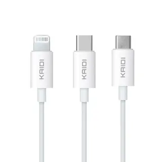 Kit carregador de celular 3A 20W + cabo - KAIDI - KD-670 — foto do produto