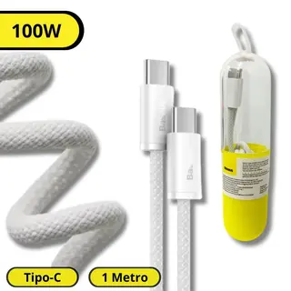 Cabo de dados turbo 100W nylon dynamic fast charging - 1m Baseus — foto do produto