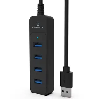 Hub USB 3.0 com 4 portas - Lehmox - LEY-1835 — foto do produto