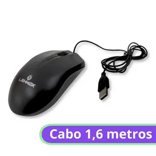 Mouse óptico com fio - Lehmox - LEY-1506 — foto do produto