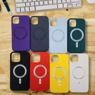 Capinha MagSafe colors aveludada — foto do produto