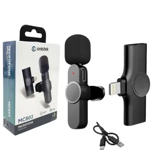 Microfone de lapela sem fio - Lightning - ON-MC802 — foto do produto